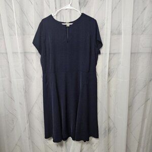 Lauren Ralph Lauren Dress Blue Shift Minimalist Office 18